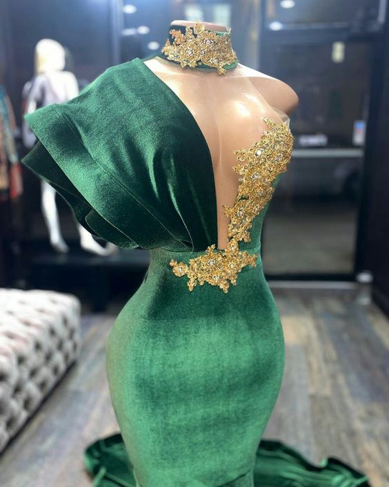 Green evening Prom Dresses, Long Prom Dress     S815