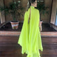 Sleeveless Floor-Length Stand Collar High Waist Women Maxi Dress    S2157