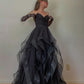 Black Party Evening Gown Long Prom Dresses    S767