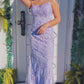 Mermaid Backless Purple Lace Long Prom Dresses, Mermaid Purple Formal Dresses,Purple Lace Evening Dresses  S1788