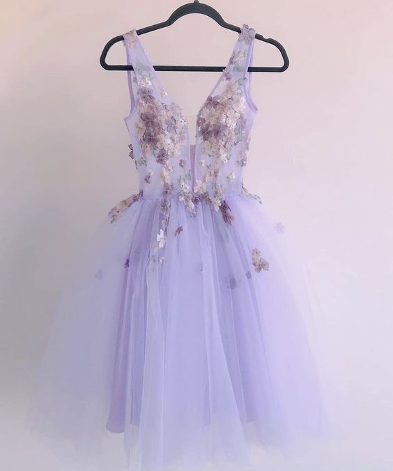 Purple Dress Short Prom Dresses Beautiful Gowns For Ladies      S1263