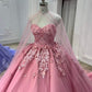 Long Lace Ball Gown Prom Dress     S1902