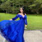 Blue prom dresses, evening dresses   S1794