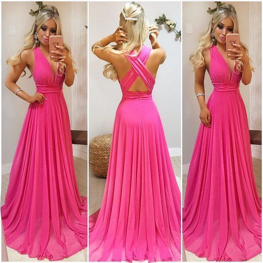 simple long prom dress, evening dress    S1011