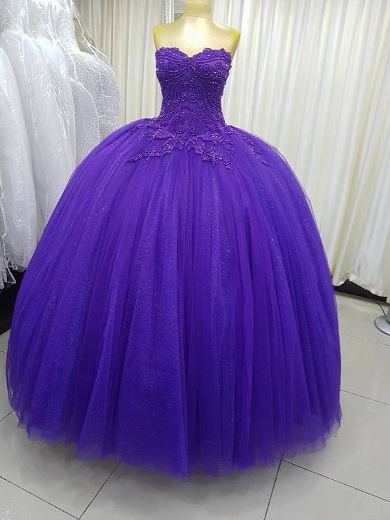 New Purple Quicneanera Dress Sweet 15 Party Dress   S1807