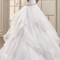 2023 New Arrival Sweetheart Organza Ruffles Backless Pleated Ball Dresses  S1852