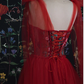 Red Prom Dress Tulle Evening Gowns    S2119