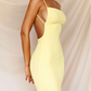 Sexy Yellow Prom Dresses with Side Slit ,Evening Party Dresses    S2107