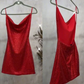 Spaghetti Straps Shiny Homecoming Dress Shiny Dress Red Short Homecoming Dress    S2242