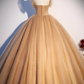 A-Line Tulle Long Prom Dress      S1376