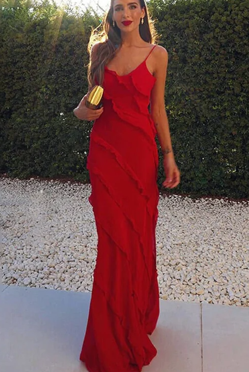 Cocktail Dress Red Party Dress Wedding Guest Dress Prom Homecoming Dress      S2260