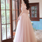 A LINE PINK LONG PROM DRESSES, OFF SHOULDER PINK FORMAL GRADUATION DRESSES      S1352
