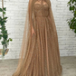 A-Line Glittering Vintage Wedding Guest Prom Dress Sweetheart Neckline Sleeveless Sweep / Brush Train Tulle with Pleats Sequin Cocktail Dresses    S1235