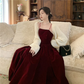 Red Spaghetti Straps Dress Women Prom Dress       S1940