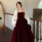 Red Spaghetti Straps Dress Women Prom Dress       S1940