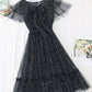 Cute tulle sequins short dress summer dress    S65