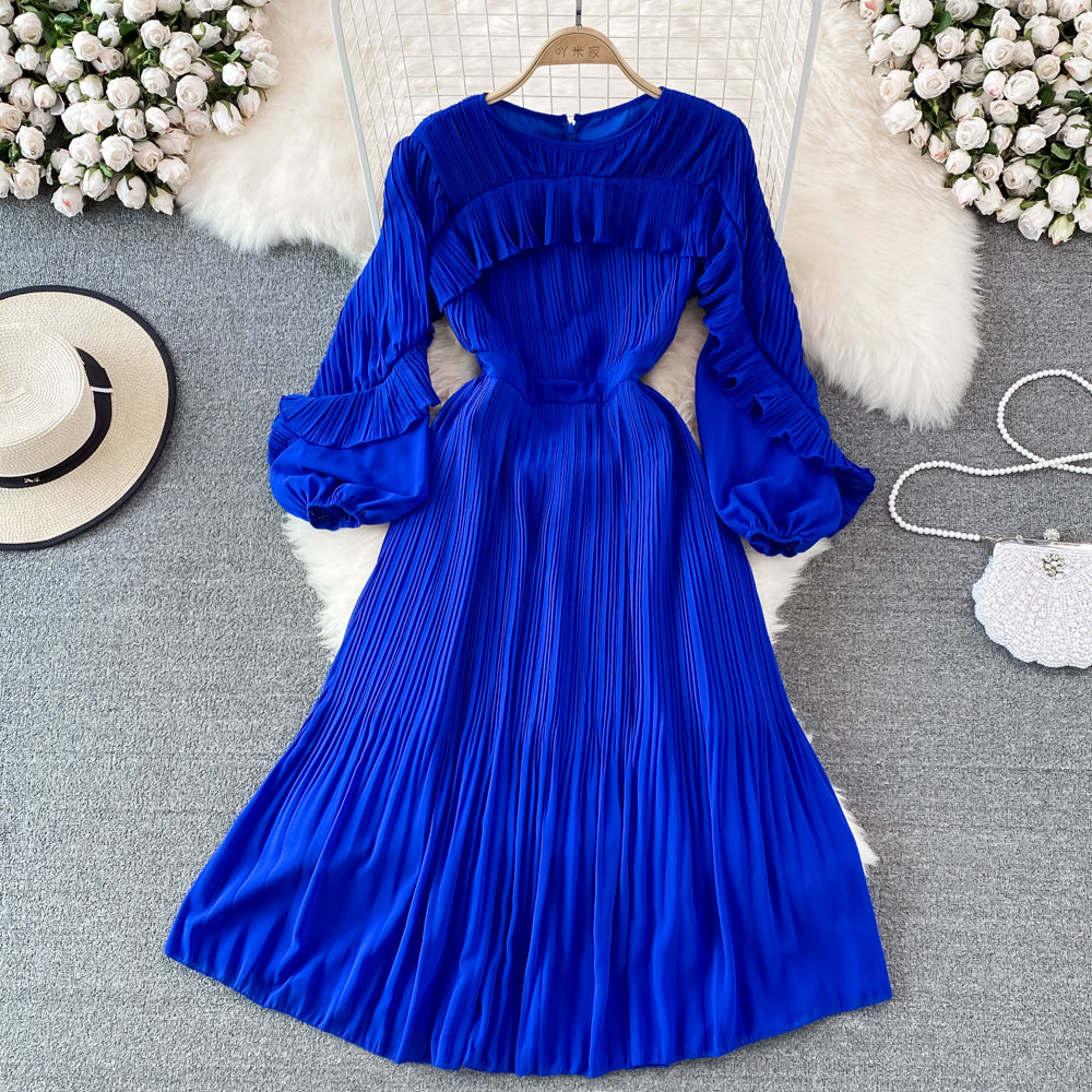 Cute chiffon long sleeve dress fashion dress  S187