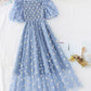 Cute A line daisy flower dress girl summer dress    S79