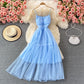 Cute tulle A line dress fashion dress   S43