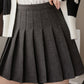 Stylish A line short skirt woolen cloth pleated skirt   S56