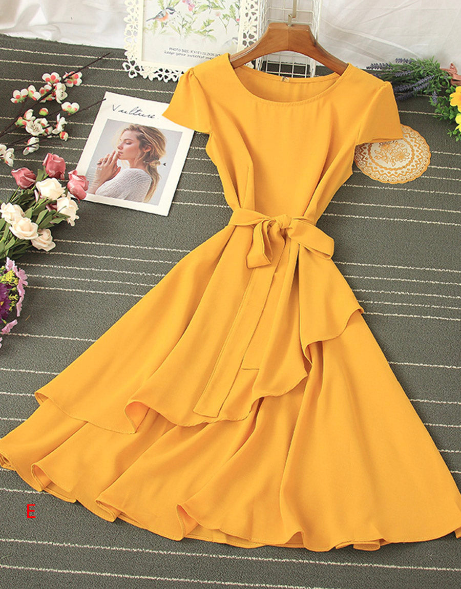 Cute chiffon short dress summer dress     S98