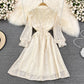 Cute lace long sleeve dress A line fashion dress    S196