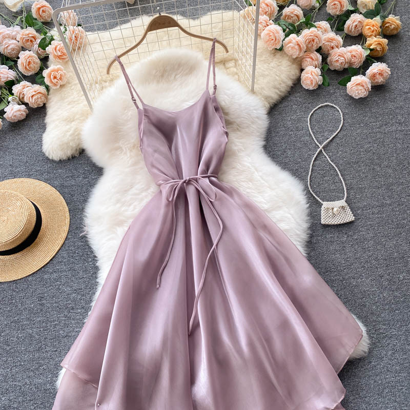 Cute tulle short A line dress fashion dress    S71