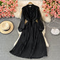 Cute A line long sleeve dress fashion girl dress       S169