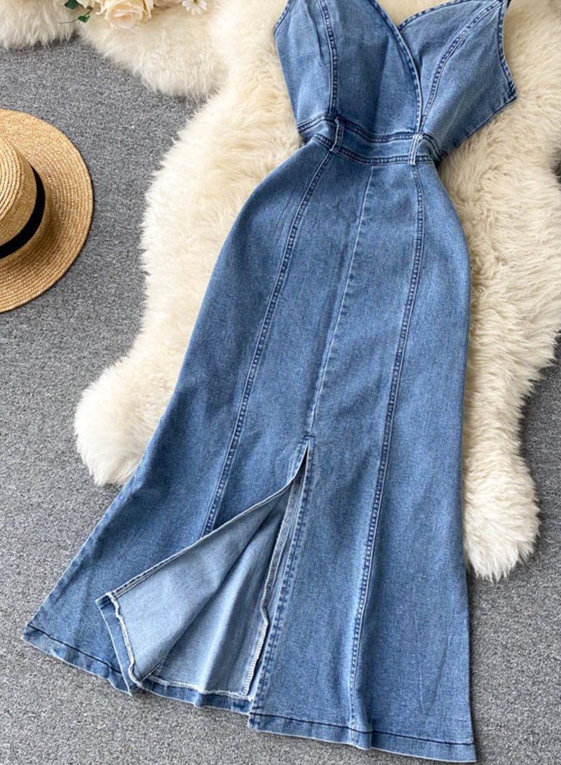 Denim dress    S102