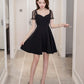 Black short dress fashion dress    S126