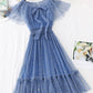 Cute tulle sequins short dress summer dress    S65