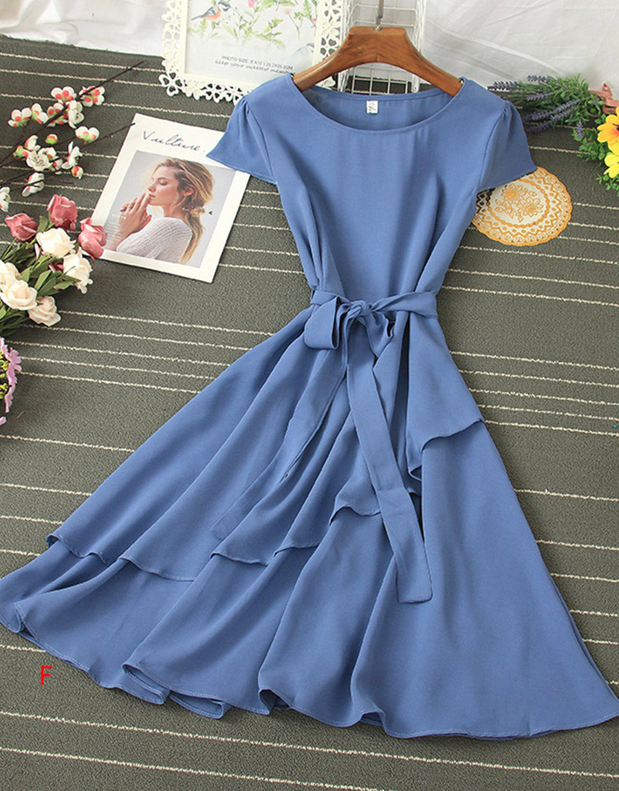 Cute chiffon short dress summer dress     S600