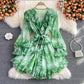 Cute v neck short dress A line fashion dress      S215