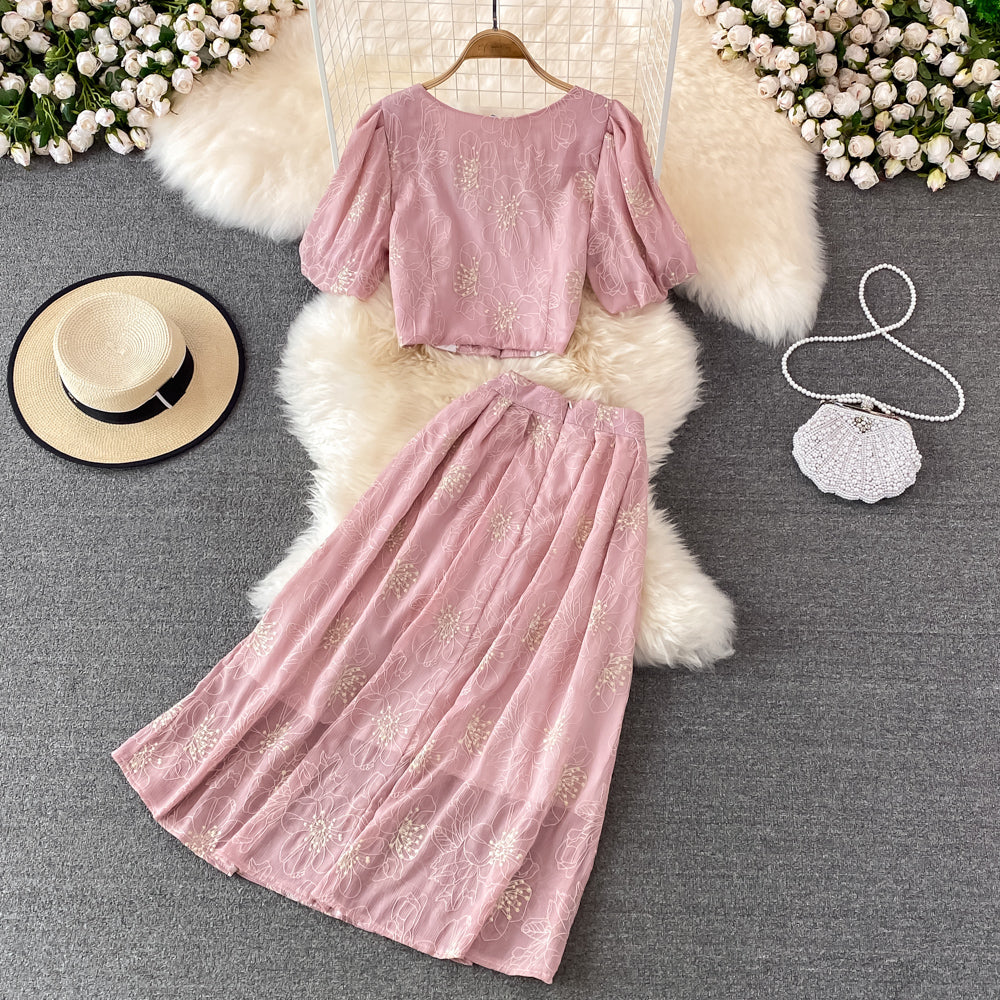 Cute two pieces dress fashion dress    S134