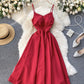 Stylish v neck lace up dress A line party dress     S99