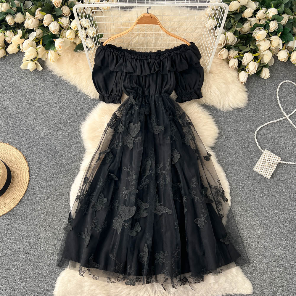 Cute A line short dress fashion girl dress     S174