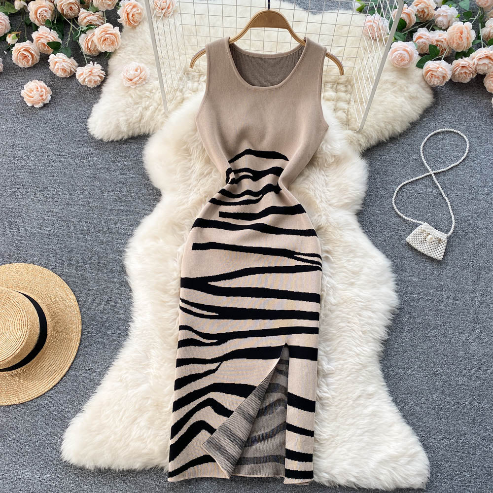 Sexy sleeveless knitted dress fashion dress     S286