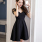 Black short dress fashion dress    S126