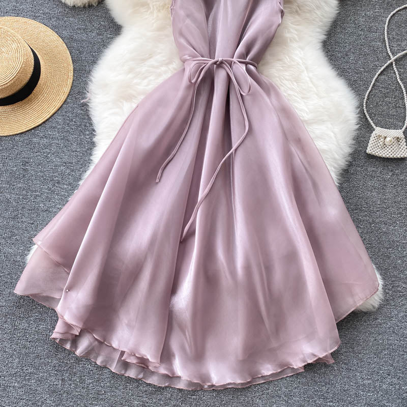 Cute tulle short A line dress fashion dress    S71