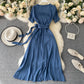 Simple v neck short dress fashion dress  S28