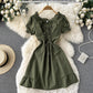 Cute A line lace up dress fashion girl dress   S437