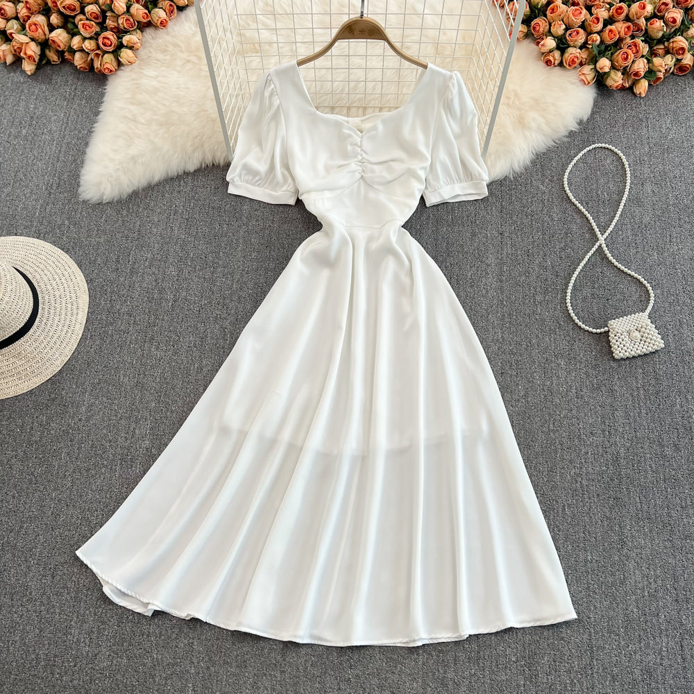 Cute bow A line short dress fashion dress    S483