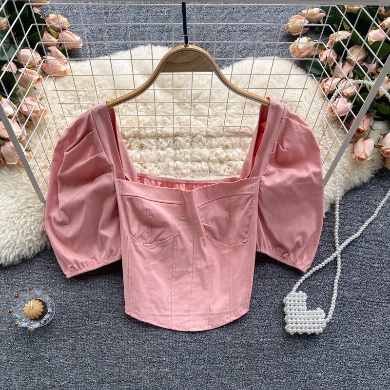 Cute crop top    S151