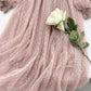 A line tulle lace long sleeve dress fashion dress   S108