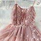 A line tulle sequins dress summer dress    S97