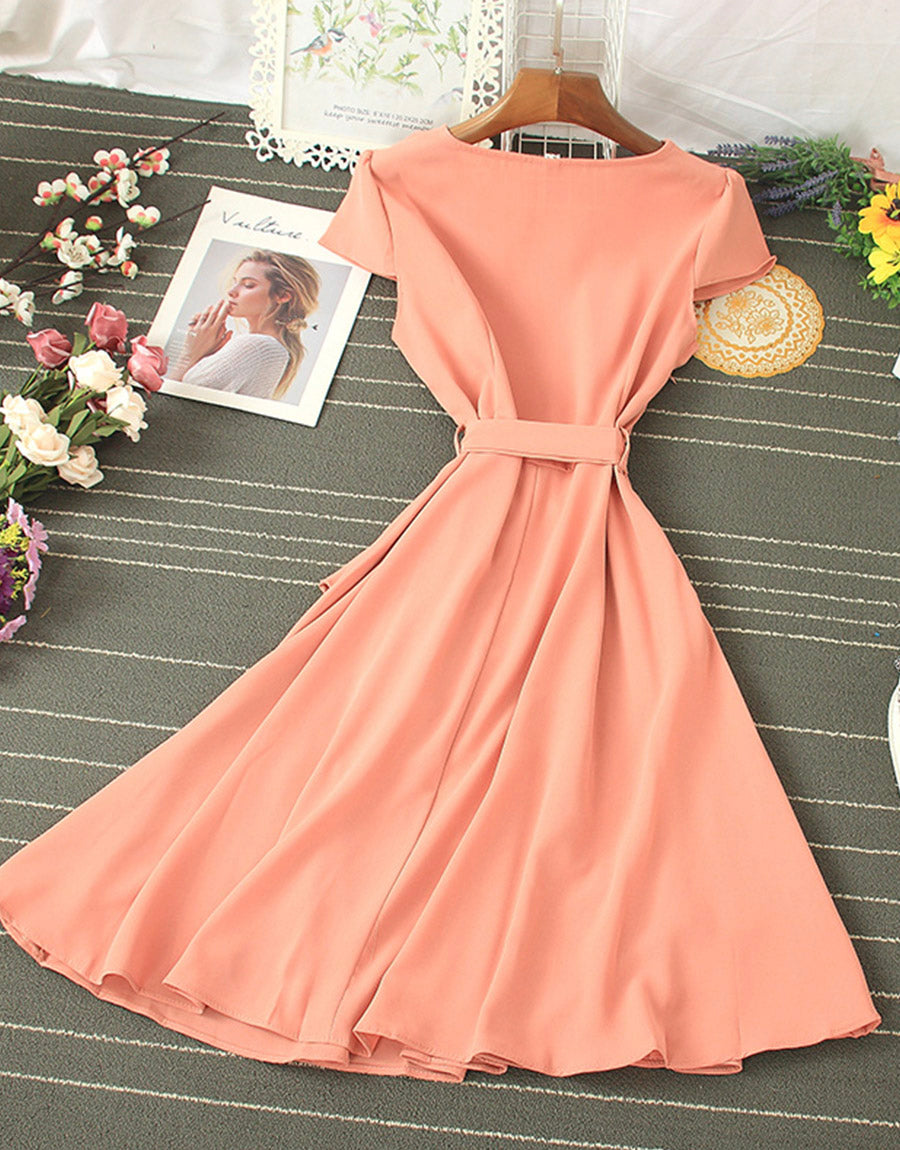 Cute chiffon short dress summer dress     S600