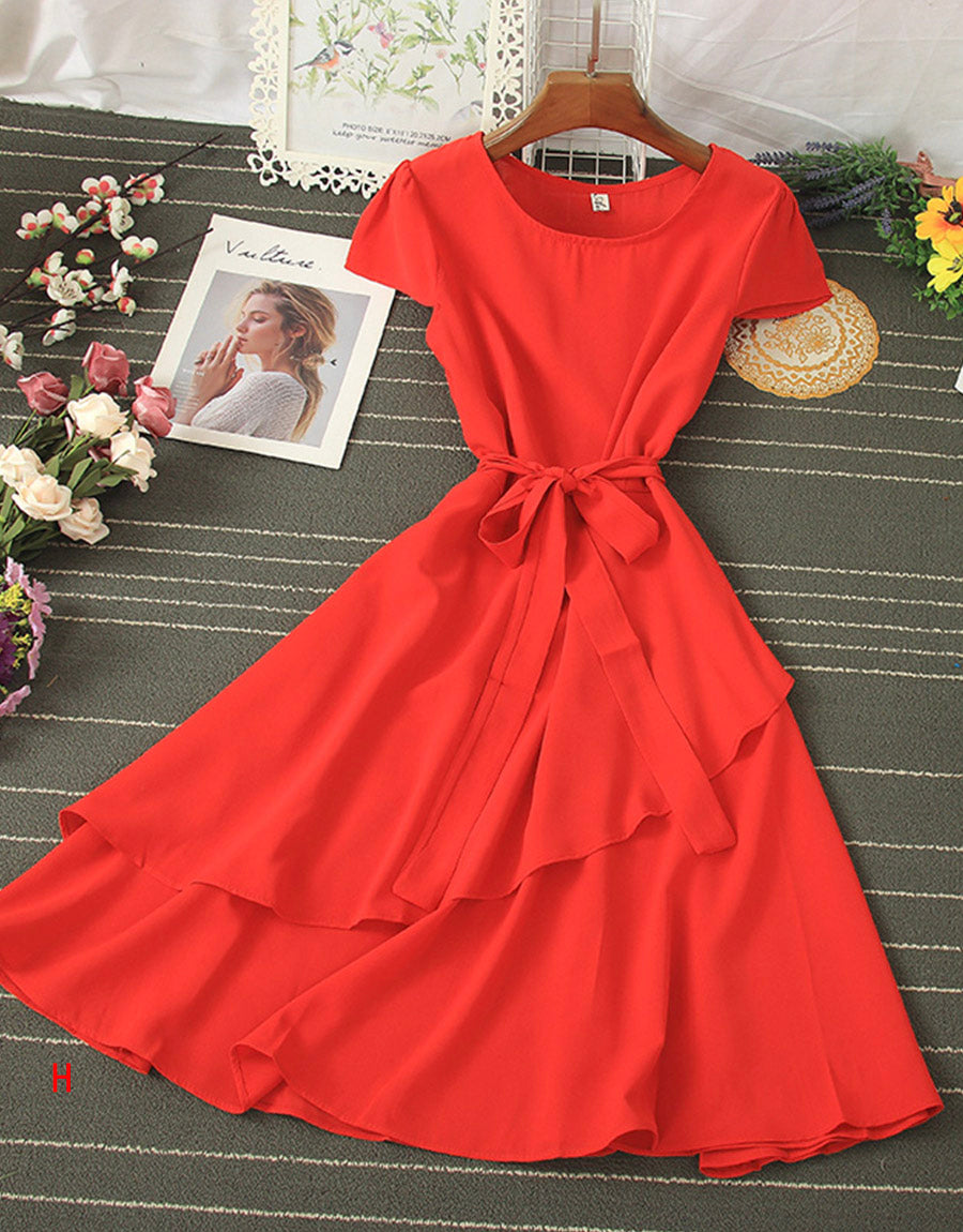 Cute chiffon short dress summer dress     S600