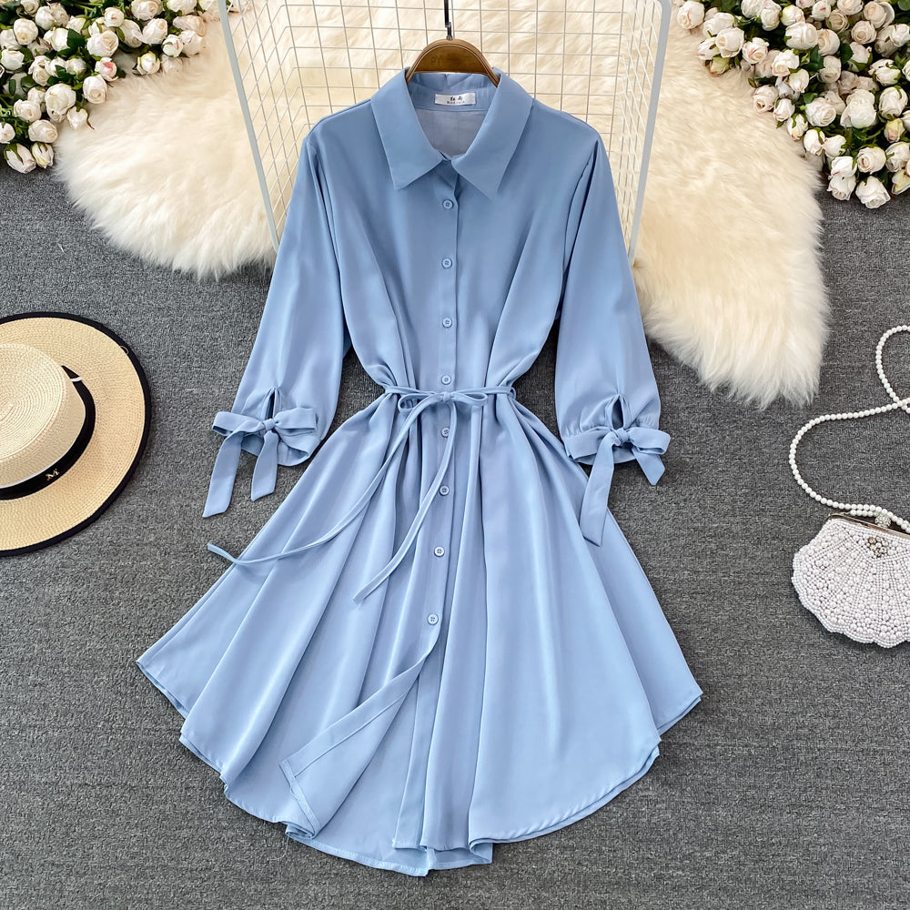 Cute chiffon short A line dress fashion dress    S235