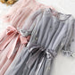 A line tulle dress with sequins fashion girl summer dress  S60