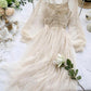 A line tulle lace long sleeve dress fashion dress   S108